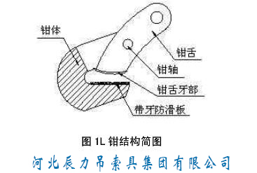 L鉗結構簡圖見圖1